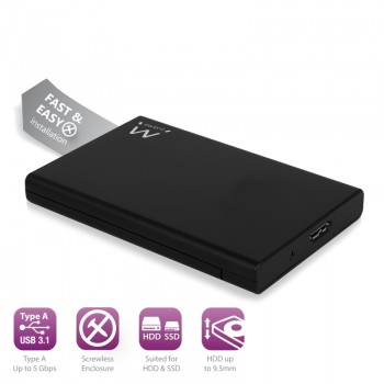 EW7044 Box per HDD/SSD SATA da 2.5 pollici USB 3.1 ,senza viti