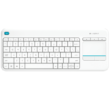 tastiera Logitech wireless touch k400  bianca